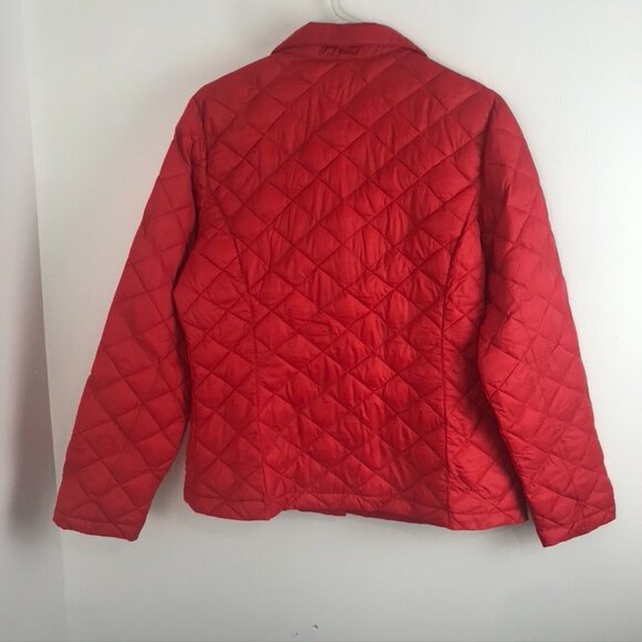 L.L. Bean Quilted Coral-Colour Light Jacket - Picture 6 of 6